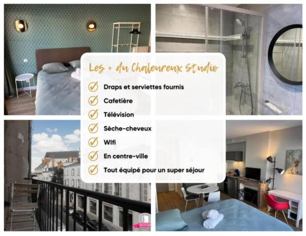 Chaleureux Studio * Neuf * Hypercentre * Wifi * Apartman Orléans Kültér fotó